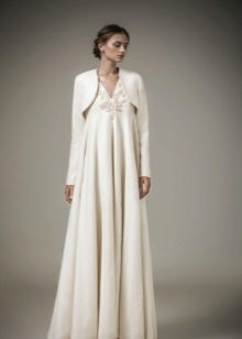 Robe de soirée empire avec un boléro
