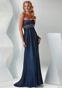 Robe empire bleue