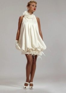 Magnifique robe de mariée courte de maternité