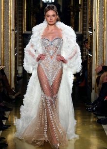 Robe Frank de strass mariage Zuhair Murad