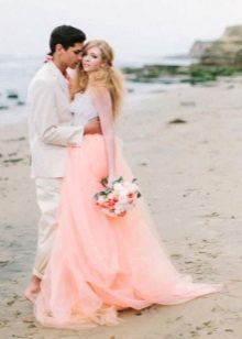 Robe de plage pêche avec basque