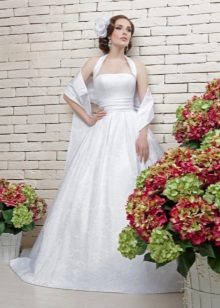 Robe de mariée peu coûteuse avec haut ajouré