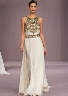 Robe de mariée à la grecque avec un ornement