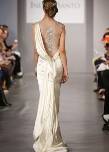 Robe de mariée à la grecque avec drapé au dos