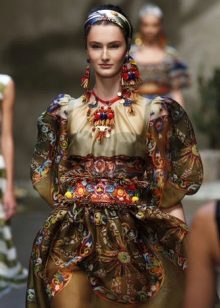 Robe de mariée couleur russe