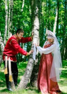 Robe de mariée de style folklorique