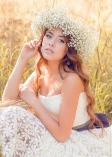 Robe de mariée de style rustique en dentelle de Vesssna