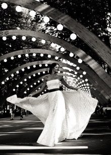 Robe de mariée rustique de Vesssna avec une ceinture contrastante