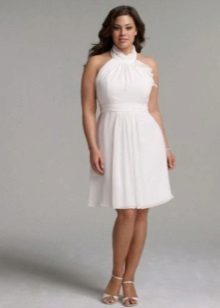 Robe de mariée courte pour mariées en organza