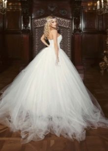 Luxus chiffon esküvői ruha