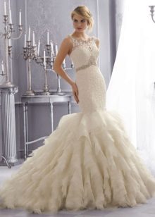 Robe de mariée sirène fermée