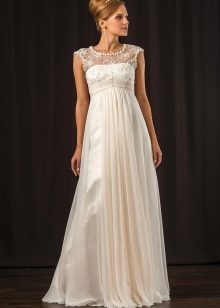 Robe de mariée Empire en satin