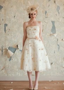 Robe de mariée vintage courte