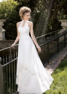 Robe de mariée en dentelle rétro