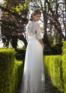 Robe de mariée vintage avec une cape