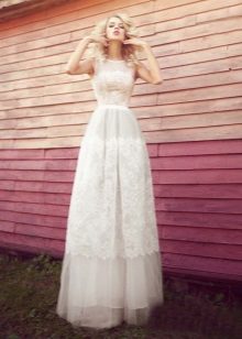 Robe de mariée en dentelle de style rétro