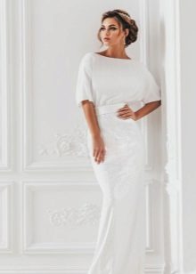 Robe de mariée manches 3/4