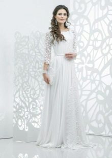 Robe de mariée manches 3/4
