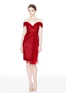 Robe de soirée de Marchesa rouge