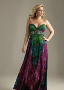 Robe de soirée verte pour le plein