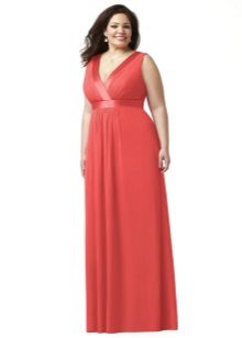 Crimson robe de soirée pour les cas plein
