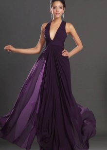 Robe de soirée pourpre belle