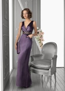 Robe de soirée violette