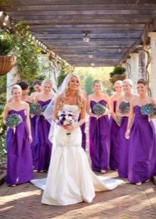 Robes de demoiselle d'honneur lilas