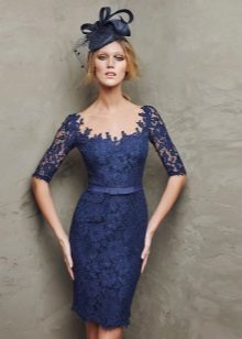 robe de soirée en dentelle blanche