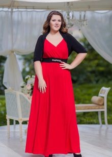 Robe de soirée pour la mère de la mariée avec une fente