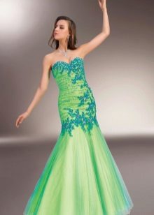 Robe de soirée verte