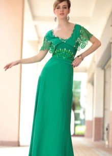 Robe de soirée verte