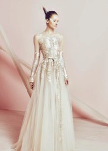 Robe de soirée à débordement