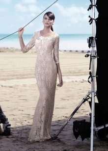 Robe de soirée crème