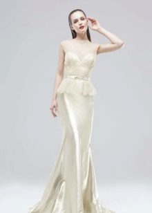 Robe de soirée perlée