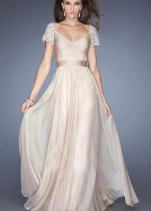 Robe de soirée crème