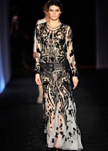 Robe de soirée noire de Roberto Cavalli