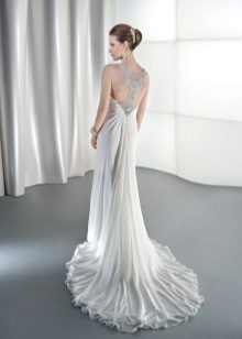 Robe de mariée droite avec train