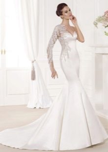 Robe de mariée sirène avec manches