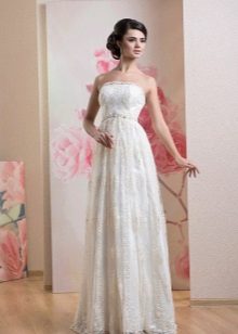 Robe de mariée en dentelle de style Empire