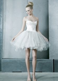Robe de mariée tutu courte