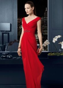 Robe de soirée rouge de Rosa Klara