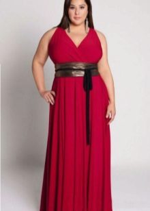 robe de soirée rouge foncé