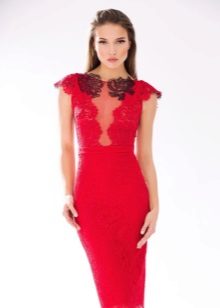 Robe de soirée rouge