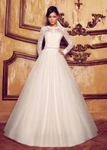Robe chemise moelleuse à dentelle