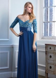 Robe de soirée pas chère avec de la dentelle
