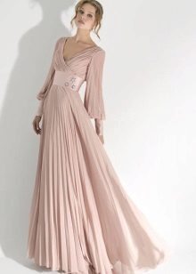 Robe de soirée à manches n'est pas cher