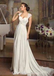 Robe de mariée de style Empire à bretelles larges