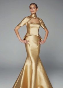 Robe de soirée sirène avec un corset séparé