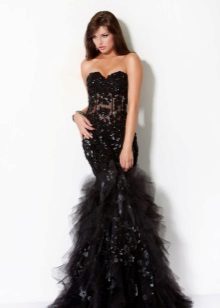 Robe de soirée avec un corset sirène